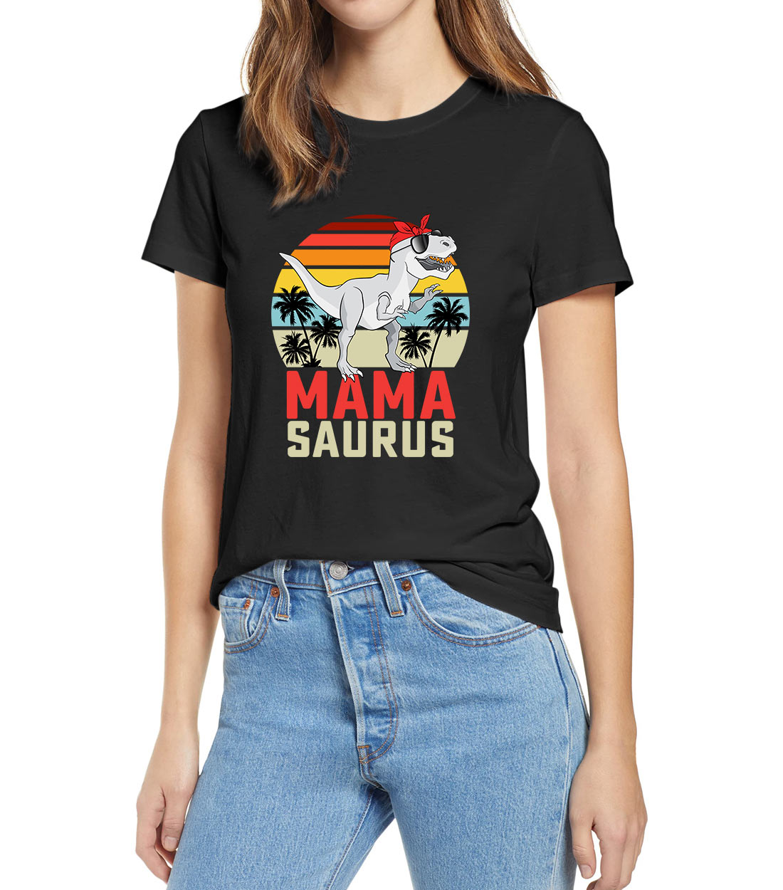 Womens Long-Sleeved Crew Neck T-Shirt Casual Cute T-rex Dinosaur Playing Soccer 100% Cotton Blouse Tops for Ladies Womens Long-Sleeved Crew Neck T-Shirt Casual Cute T-rex Dinosaur Playing Soccer 100% Cotton Blouse Tops for Ladies